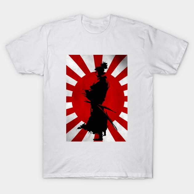 SAMURAI WARRIOR - JAPANESE ART T-Shirt by Katebi Designs